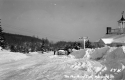 Car on a snow-covered road