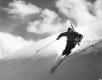 Action Shot of Skier