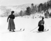 Two Women Skiing