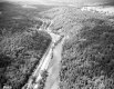 Aerial View of Winooski River and Railroad Tracks