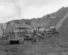 Shoveling Dirt for I-89 Construction near Waterbury