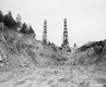 Excavating Rock for I-89 Construction near Montpelier, Looking West