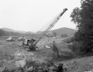 Excavating Dirt for I-89 Construction near Middlesex, Looking West