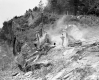 Excavating Rock for I-89 Construction near Montpelier, Looking West