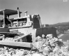 Shoveling Rock for I-89 Construction