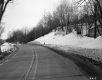 Highway through Snow Covered Landscape