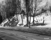Highway through Snow Covered Landscape