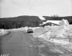 Highway through Snow Covered Landscape