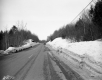 Highway through Snow Covered Landscape