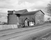 Barns and  Silo on Rural Road