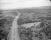 Aerial View of I-91 along Canal Street near Brattleboro