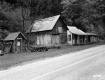 Wooden Houses by Road