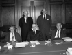 Five Men at Conference Table at Angle