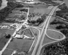 Aerial South View of Brattleboro Route 5 and 9 Intersection