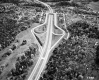 Aerial South View of Brattleboro Interstate 91 Route 9