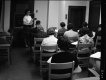 Examination Personel Department Woman in Front of Chalkboard