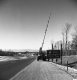 Crane Lifting Route 7 Sign on Interstate 189
