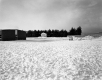West View of Parking Lot with Building