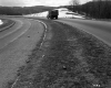 Interstate 89 Montpelier Roadside Litter with Truck