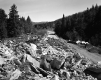 Construction Debris Next to Roadway