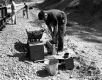 Stanley Armstrong of Concrete Division Makes Slump Test on US 7