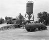 Tractor and Truck at Aggregate Batch Plant