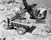 Crane and Construction Truck at I-89 Construction Site