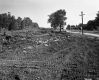 I-89 Construction with Street Signs and Building