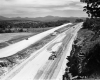 Elevated View of I-89 Construction with Outcrop