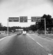 Three Overhead Road Signs in Brattleboro