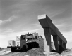 Concrete Support and Truck at I-89 Construction Site