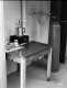 Interior of Building with Table and Tank