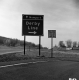 Highway Sign for Derby Line and Newport