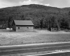 Cabin by Mountain