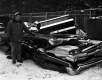 Car-Basher Demonstration at Hodgdon Junkyard in Ascutney