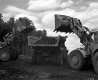 Two Tractors and a Truck at I-89 Construction Site