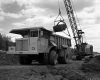 Truck and Crane at I-89 Construction Site