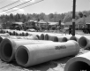 Cement Pipes at Construction Site