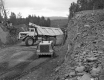 Construction Vehicles and Outcrop at I89 Construction Area