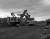Crane and Truck Next to Outcrop at I89 Site