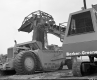 Close-up View of Crane and Truck
