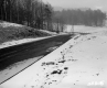 Frontage Road in Snow
