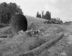 Construction of Multi-Plate Pipe Culvert over Quebec Central Railway in Newport