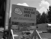 Sign at Construction Site
