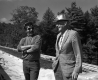 Two Men at Bridge Construction Site