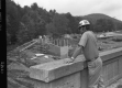 Dick Russell, Resident Engineer Overlooking New Construction Site