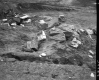 Top of Slope of Rock Cut in Lyndon looking down at Construction Site