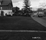 Busy Street with Lawns and Dwellings