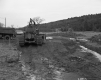 Construction Site with Earth Moving Machinery