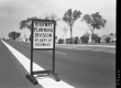 Sign reading "Highway Planning Division, VT. Dept. of Highways" on Williston Road